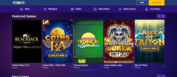 best offshore casinos BetUS Casino Games