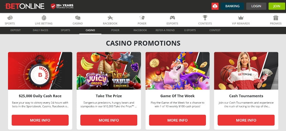 Betonline promo code BetOnline casino promotions