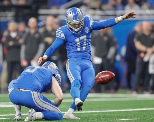 Detroit Lions K Kicker Michael Badgley Suffers Season-Ending Hamstring Tear