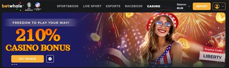 BetWhale promo code casino bonus