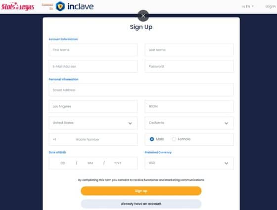 inclave casino no deposit
