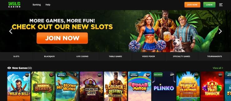 Wild Casino games library