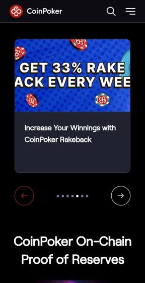 instant withdrawal casino CoinPoker app