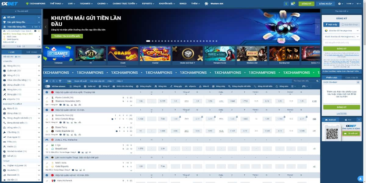 1xbet - Khám phá các game cá cược online mới lạ, độc đáo