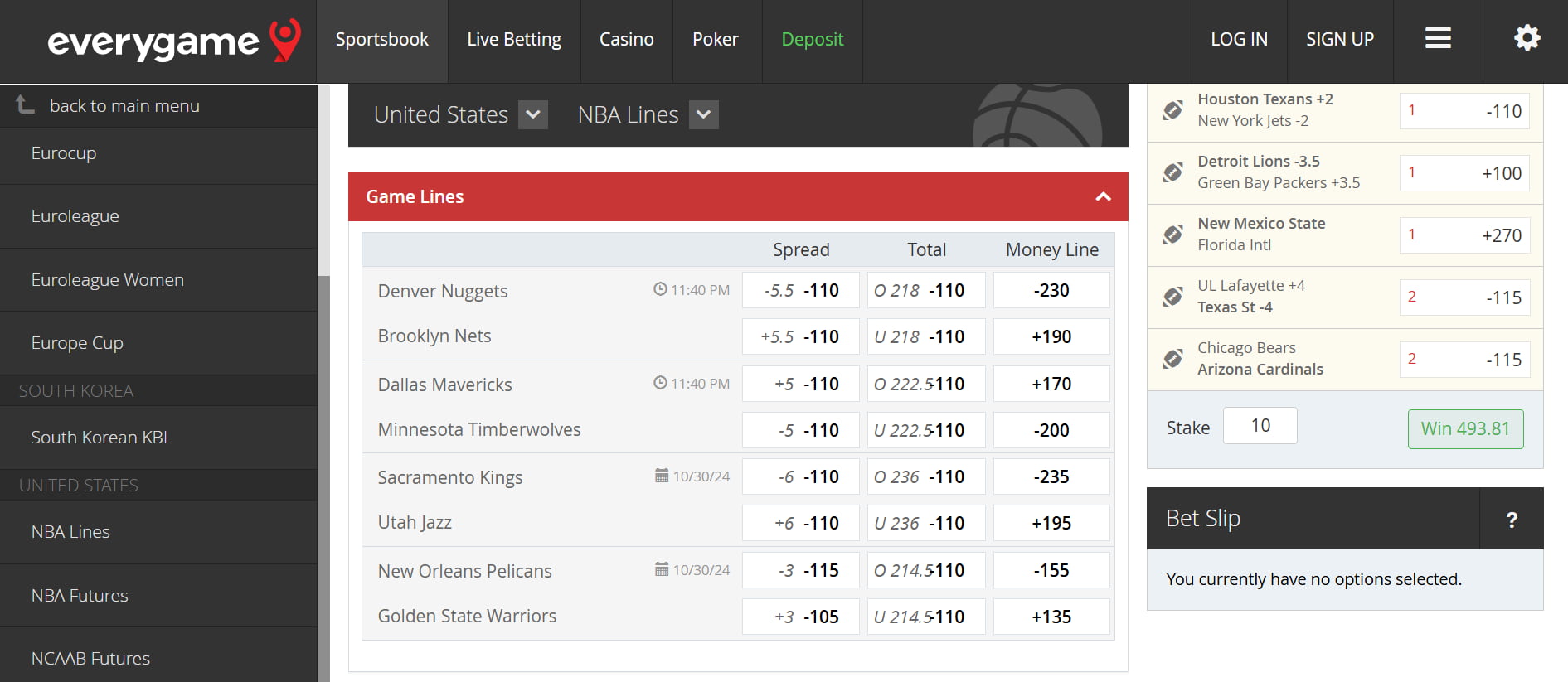 Everygame - top rated betting site similar to Bovada