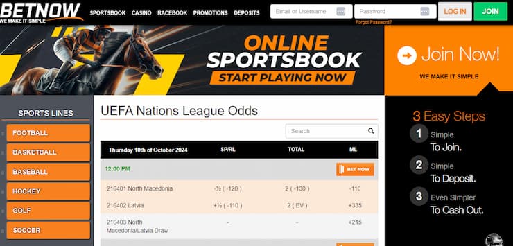 Soccer betting sites BetNow Soccer