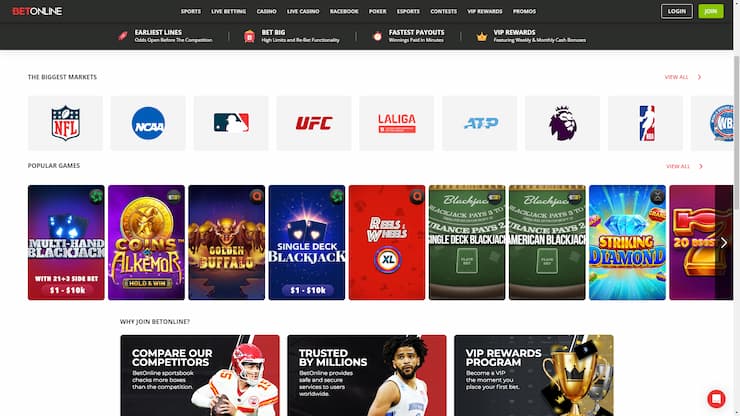 BetOnline - the best online sportsbook in Oregon
