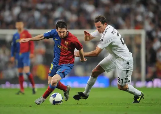 Lionel Messi in Action for Barca