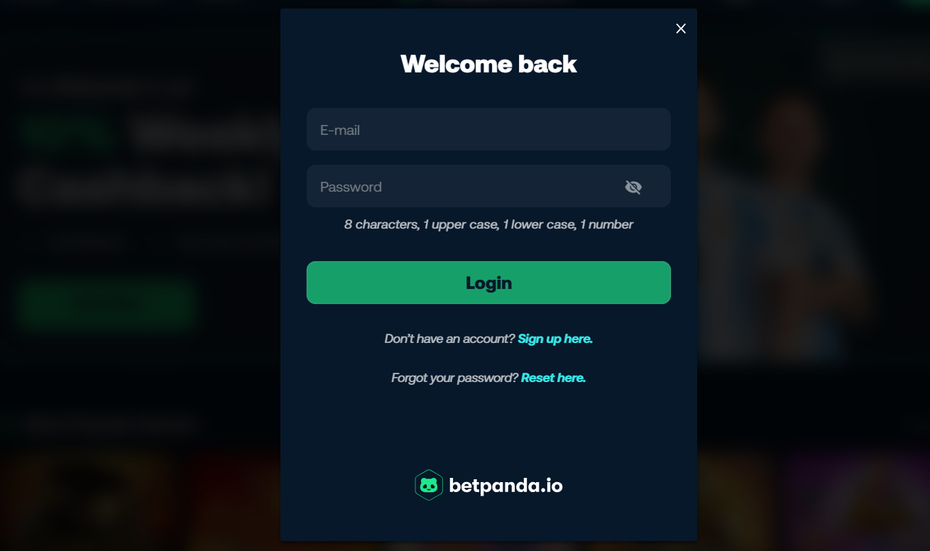 quickspin casinos betpanda registration details