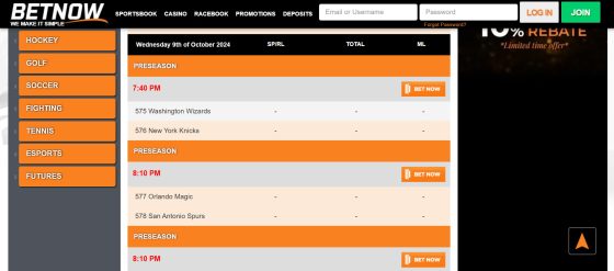BetNow - top rated Connecticut sportsbook