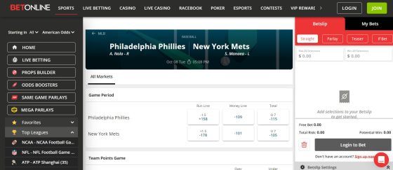 BetOnline - the best Connecticut sports betting site