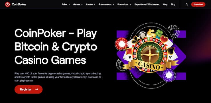 CoinPoker - the best crypto slots casino site