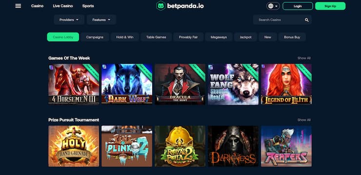 Betpanda - one of the best USD Coin casino sites