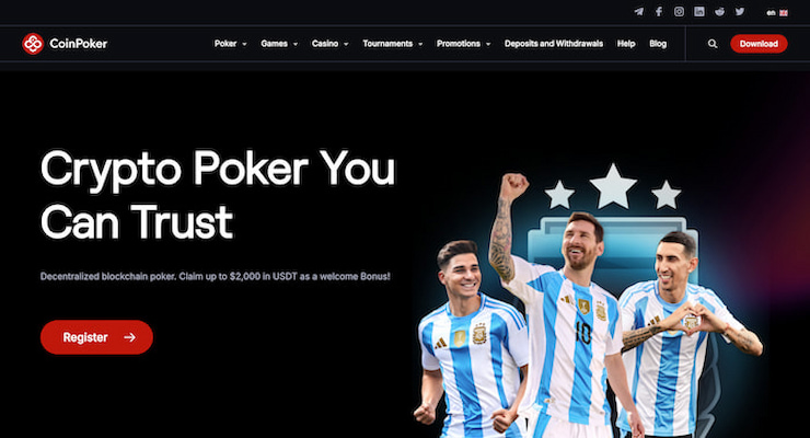 Coinpoker - the best crypto casino in Canada