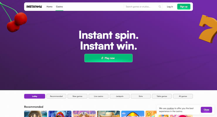 InstaSpin homepage