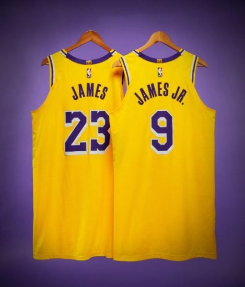 LeBron, Bronny James' Lakers Jerseys From Historic NBA Season Opener Hit Auction