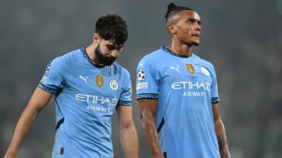 Premier League Holders Manchester City Looking Dejected