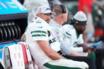New York Jets quarterback Aaron Rodgers.