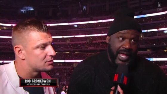 Rob Gronkowski Challenges Shaquille O’Neal To A Fight During Jake Paul vs. Mike Tyson Bout