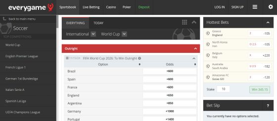 Everygame - one of the most reliable betting sites in Costa Rica