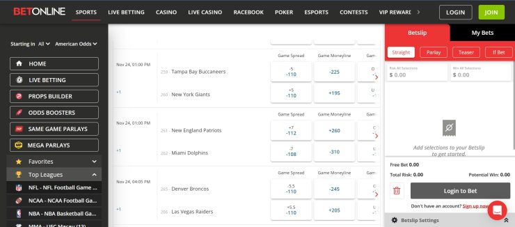 BetOnline - the best Arizona sports betting site