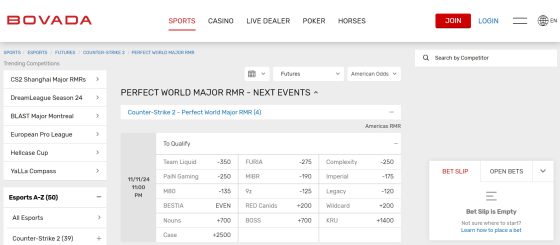 Bovada - one of the best Overwatch betting sites