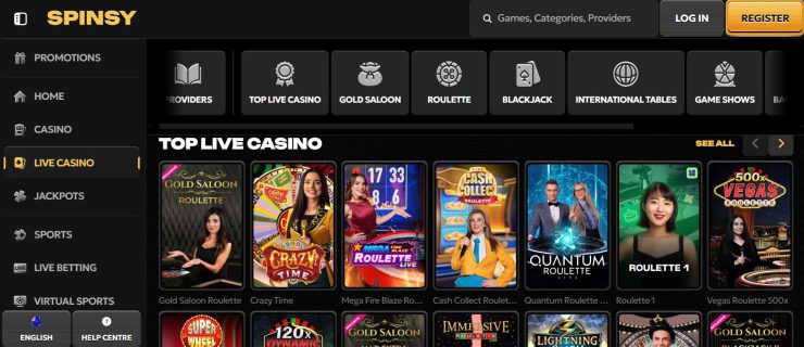 safe online casinos Spinsy top games