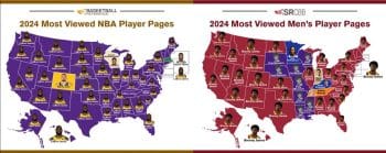 49 of 50 States Had Either LeBron or Bronny as Their Most Viewed Player Page in 2024