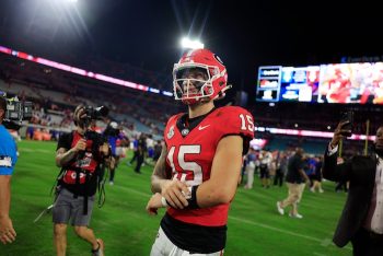 Georgia Bulldogs quarterback Carson Beck.