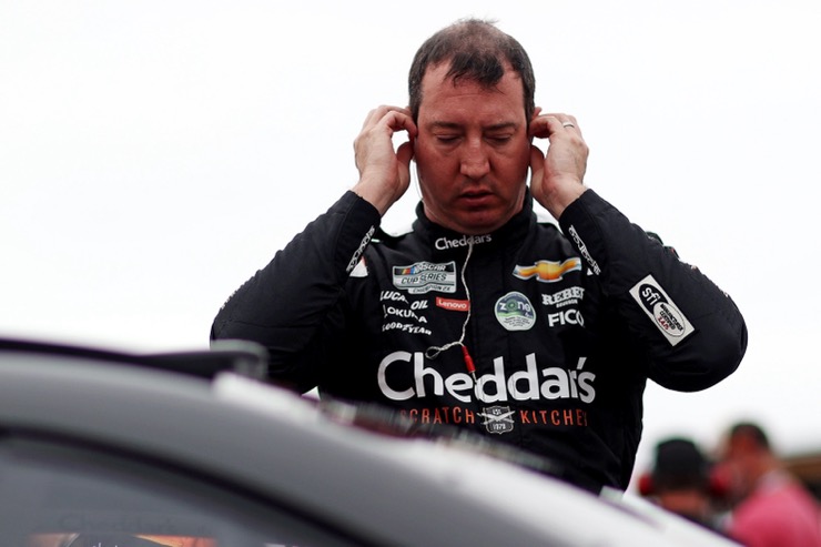 Kyle Busch standing