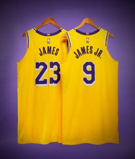LeBron, Bronny James' Lakers NBA Opening Night Jerseys Sell For $102K At Auction