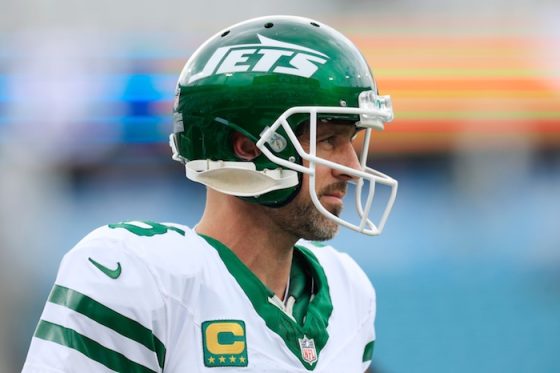 New York Jets quarterback Aaron Rodgers.