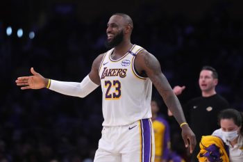 LeBron James high five