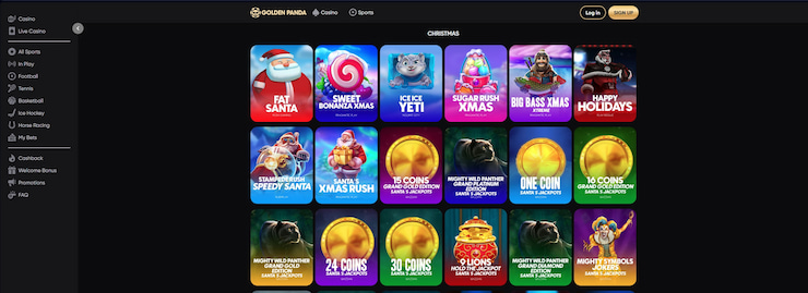 best online casino nz golden panda chrsitmas themed games