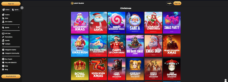best online casino nz lucky block christmas themed games