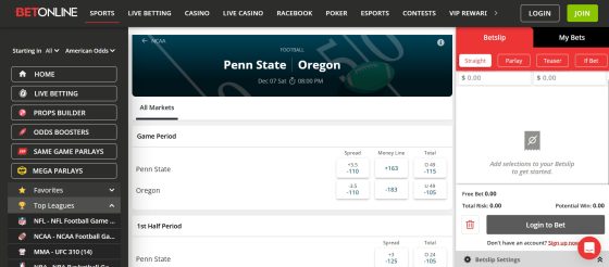BetOnline - the best Oregon sports betting site