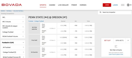 Bovada - one of the best Oregon online sportsbooks