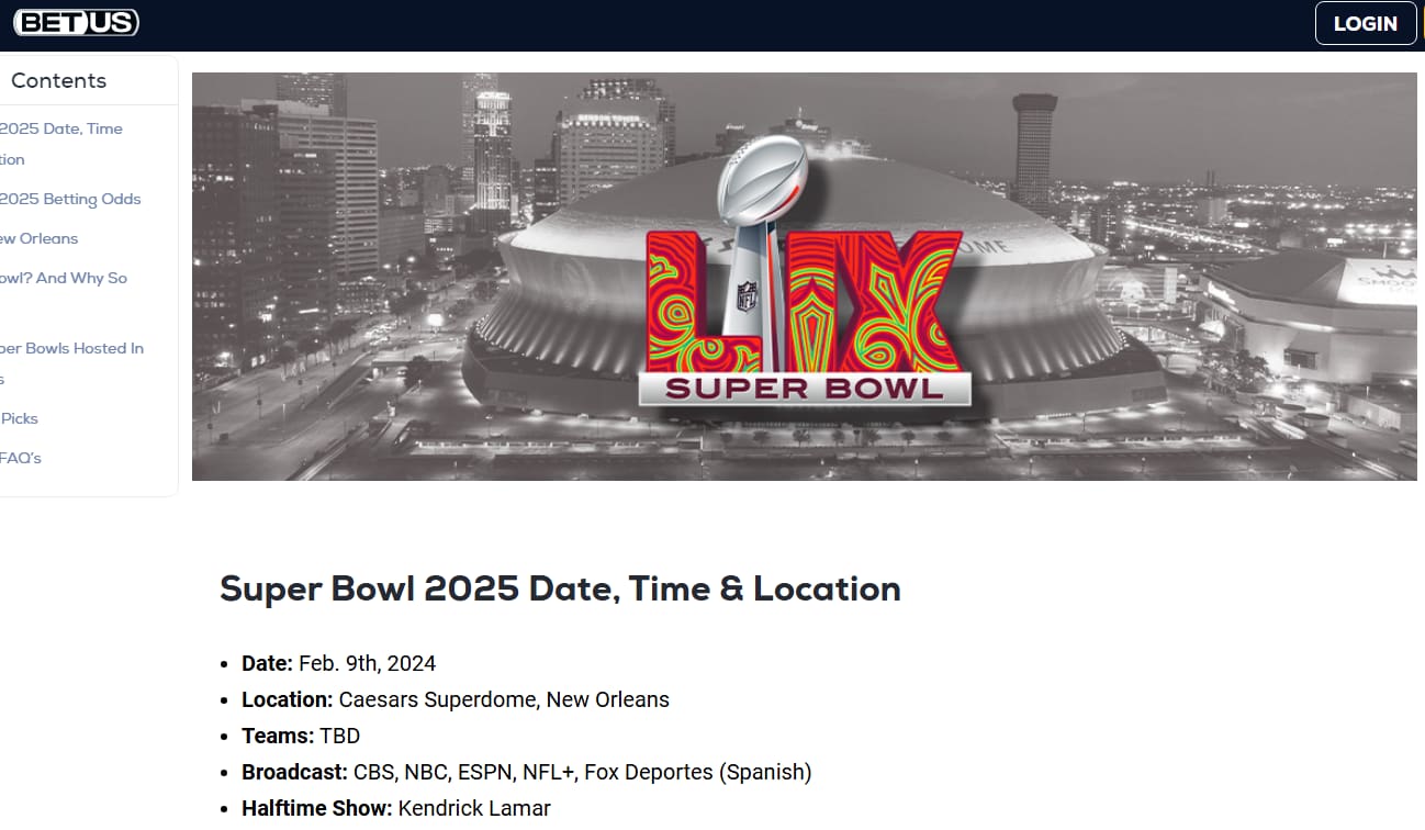 How to Bet on The Super Bowl 2025 super bowl betus
