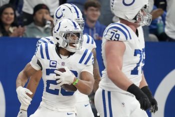 Indianapolis Colts running back Jonathan Taylor.