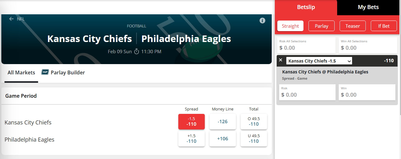 How to Bet on The Super Bowl betonline super bowl point spread