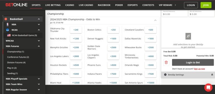 BetOnline - one of the most trusted Visa betting sites