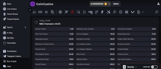 CoinCasino - safe and trusted Rhode Island sports betting site