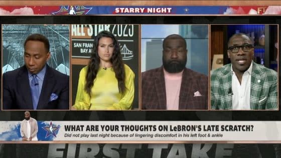 Shannon Sharpe on First Take.