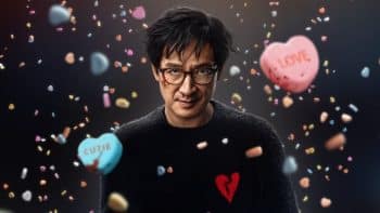 Ke Huy Quan on the poster for Love Hurts.