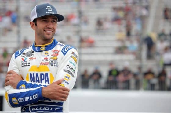 Chase Elliott smiling