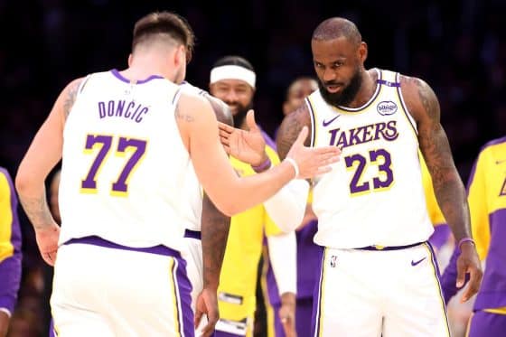 Luka Doncic & LeBron James, Los Angeles Lakers.