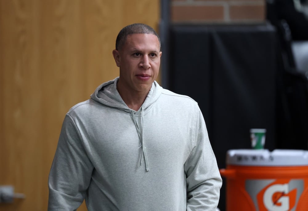 Mike Bibby in attendance of the CIA Bella Vista (AZ) game against Arizona Compass Prep.