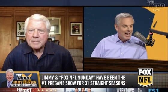 Jimmy Johnson talks with Colin Cowherd on FS1.
