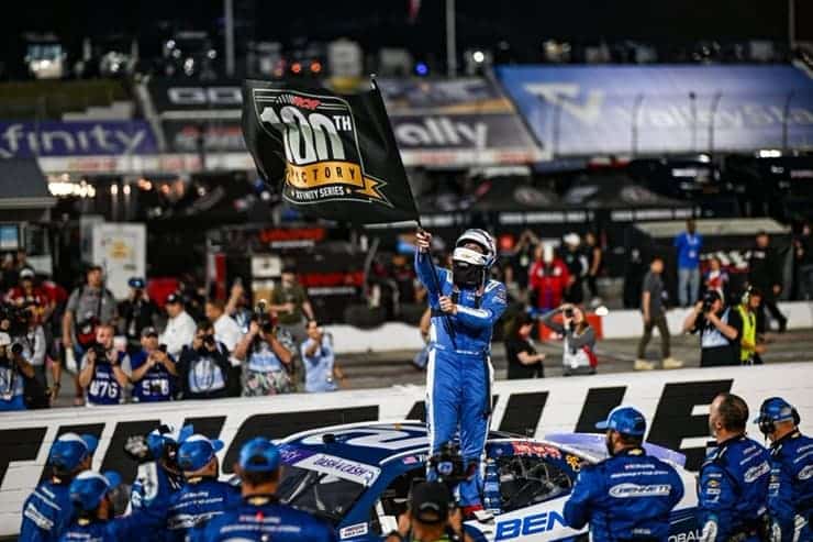 xfinity Austin Hill celebrates win at Martinsville spring (1)