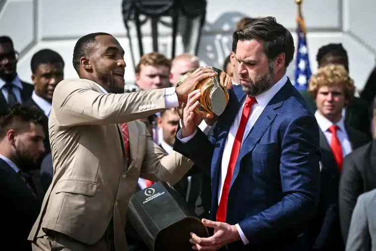 Ohio State Trophy Scare Averted as VP JD Vance Fumbles Championship Moment at White House